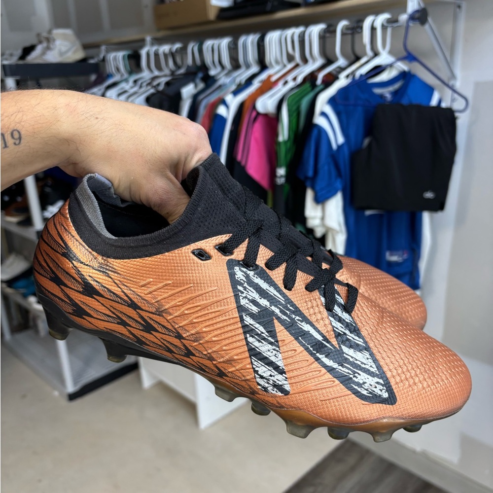 New Balance Tekela v4 Pro Low FG Soccer Cleats Mens Size 12 Copper